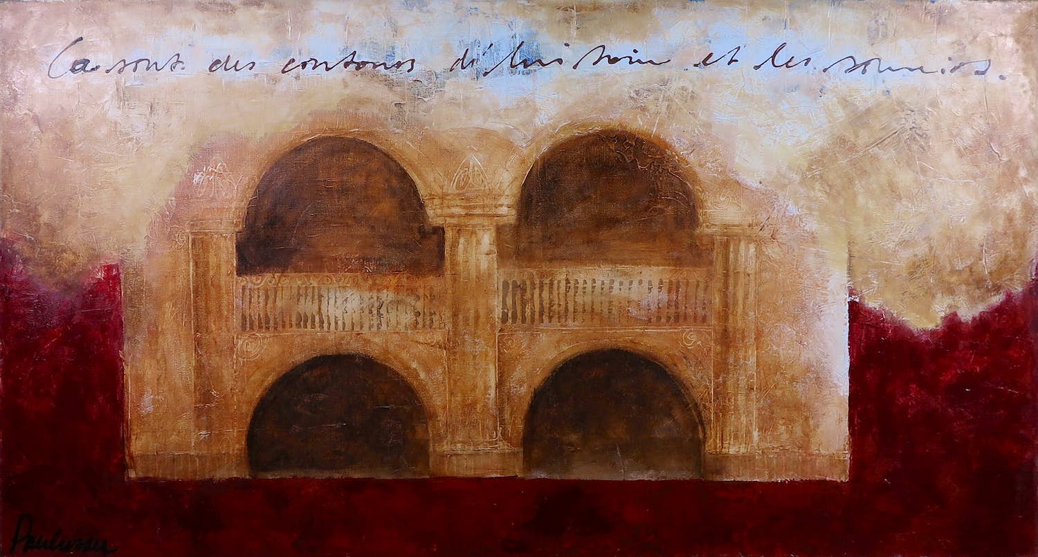 Carolina Paulussen - Acryl op doek, Zonder titel (Groot) verkocht voor € 1!