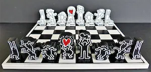 Keith Haring - Limited Edition Schaak spel / Chess Game kopen? Bied vanaf 100!