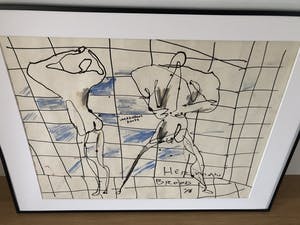 Herman Brood - Unieke tekening 1986 kopen? Bied vanaf 1250!