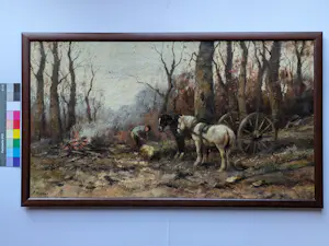 Cor Bouter - Houthakker met paarden kopen? Bied vanaf 200!