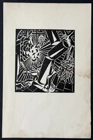Frans Masereel - Explosion - Original-Holzschnitt 1920 kopen? Bied vanaf 50!