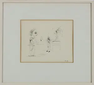 Coen Hennipman - Pentekening op papier, Lot van 10 werken kopen? Bied vanaf 40!