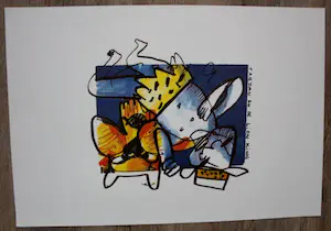 Herman Brood - Offset litho: Tarzan en de Lion King kopen? Bied vanaf 275!