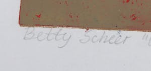 Betty Scheer - Linosnede, Ontbijtje kopen? Bied vanaf 35!