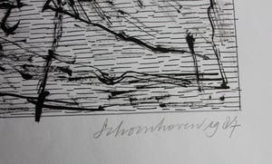 Jan Schoonhoven - Oost - Indische inkttekening op papier - 1987 kopen? Bied vanaf 2400!