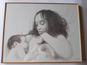 Aat Veldhoen - Rotaprint, Moeder en kind. kopen? Bied vanaf 60!