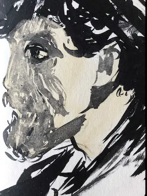 Kees van Dongen - Pochoir - Portrait d'homme kopen? Bied vanaf 65!