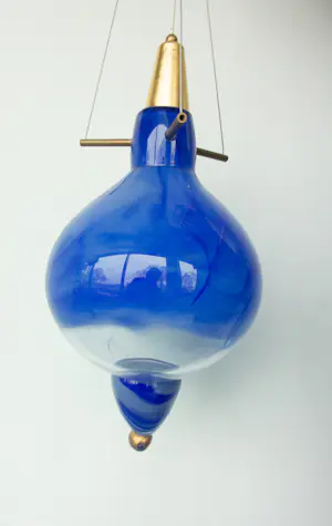 Michel van Overbeeke - Bijzondere lamp van glas / Droomluchter - inclusief 2 boeken! kopen? Bied vanaf 450!