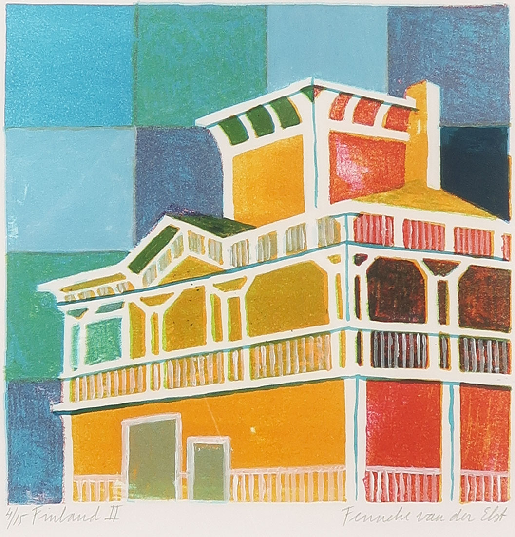 Fenneke van der Elst - Litho, Finland II - Ingelijst kopen? Bied vanaf 1!
