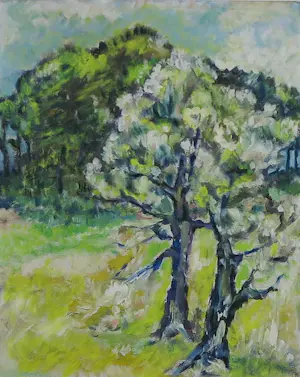 Sophie Mellema - Acryl op papier, Boom - Ingelijst kaufen? Bieten Sie von 20!