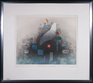 Heinz Voss - Kleurenets, In der Tiefe (...) - Ingelijst kopen? Bied vanaf 1!