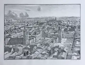 Stefan Bleekrode - lithografie ‘Krakau’ - 2017 kopen? Bied vanaf 250!