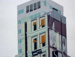 Sees Vlag - Zeefdruk: Sloopwerk van Eck den Haag - 1971 verkocht voor € 99!