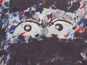 Jef Diederen - Hoofd - Zeefdruk 1993 kopen? Bied vanaf 1!