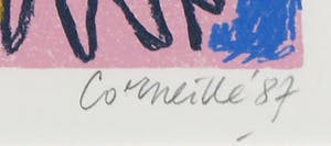 Corneille - Zeefdruk, Allegro III - Ingelijst kopen? Bied vanaf 120!