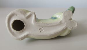 Niet of onleesbaar gesigneerd - Twee keramische teckels kopen? Bied vanaf 1!