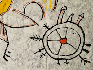 Martin Bradley - "de Rimbaud van Soho" gemengde techniek op Japans - met pers. opdracht! kopen? Bied vanaf 350!