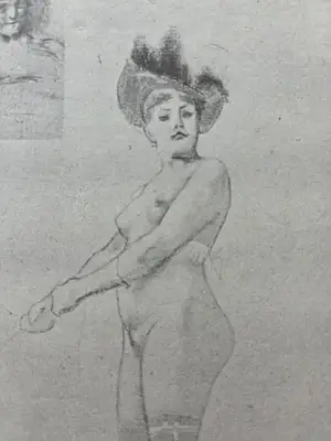 Felicien Rops - Etude pour la Pornocrates. 1905. kaufen? Bieten Sie von 89!