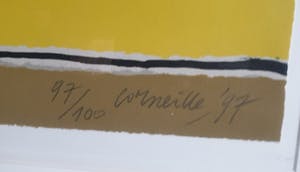 Corneille - Corneille - Femme, Oiseau et Chat - 1997 - 97/100 - Ingelijst blank hout kopen? Bied vanaf 345!