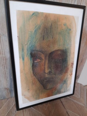 Gerard Holmens - ets in kleur kopen? Bied vanaf 1!