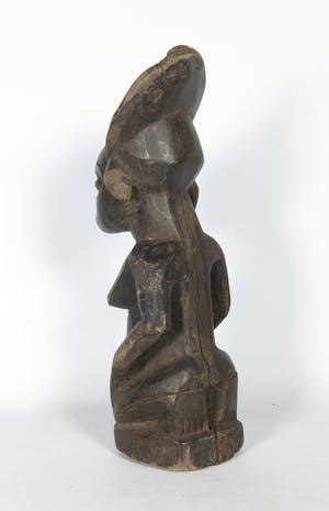 Chokwe - Houten voorouderbeeld met koninklijk kapsel kopen? Bied vanaf 1!