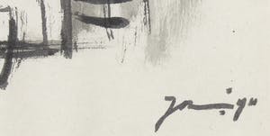 Jaap Nanninga - Gewassen inkt, Abstracte compositie kopen? Bied vanaf 400!