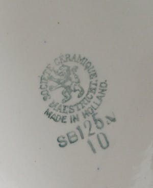 Societe Ceramique - Art deco Melkkan met decor SB 126 N kopen? Bied vanaf 25!