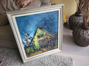 Antoon Kruysen - olie op doek - boerenhoeve 1955, gesigneerd kopen? Bied vanaf 195!