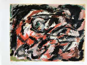 Theo Wolvecamp - compositie 1989 met lijst verkocht voor € 225!