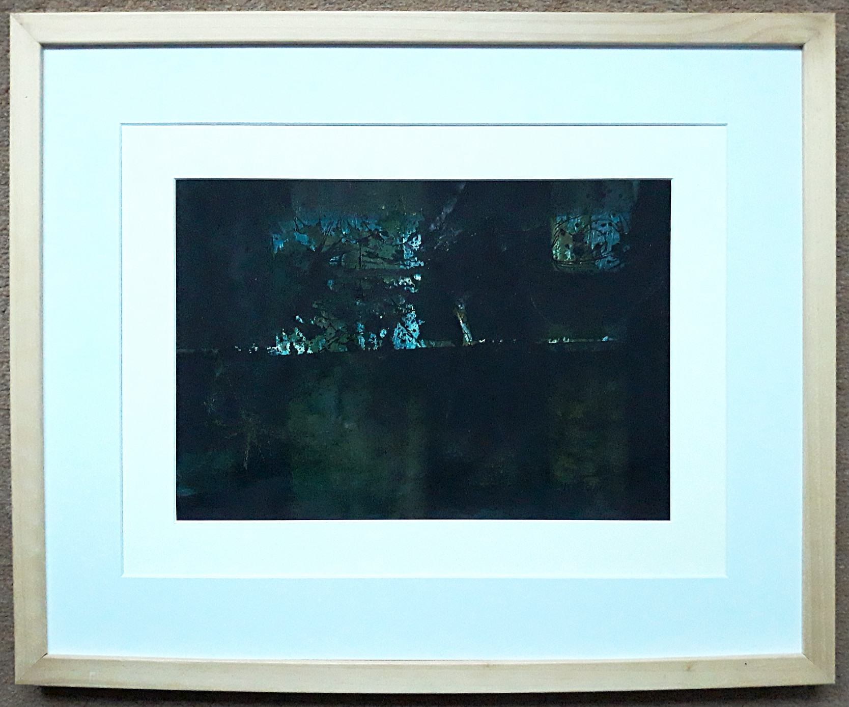 Theo Bitter - Abstract (1961), gemengde techniek op papier (ingelijst) kopen? Bied vanaf 95!