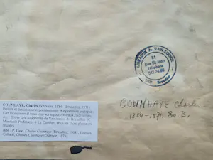 charles Counhaye - belangrijk Waals expressionist - Ridder verslaat Draak 1942 - gesigneerd kopen? Bied vanaf 46!