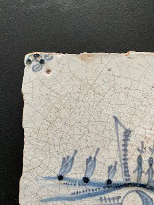 Keramiek overige - Antieke tegel Delfts Blauw Landschap kopen? Bied vanaf 28!