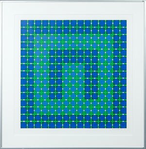 Henk van der Plas - Zeefdruk, Zonder titel - Ingelijst kopen? Bied vanaf 50!