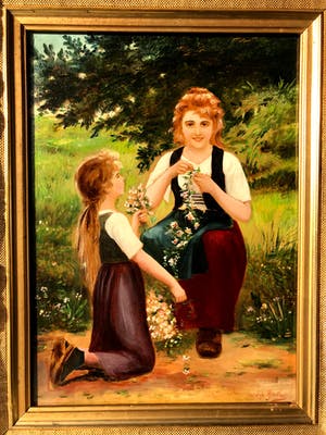 Niet of onleesbaar gesigneerd - Bloemenmeisjes kopen? Bied vanaf 1!