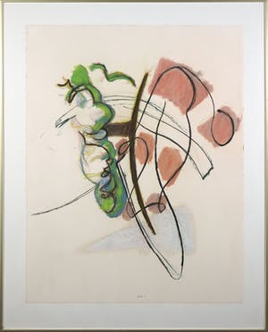 Philippe Hardy - Pastelkrijt, Abstracte compositie - Ingelijst kopen? Bied vanaf 70!