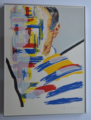Roger Raveel - Zelfportret en een abstractie kopen? Bied vanaf 200!