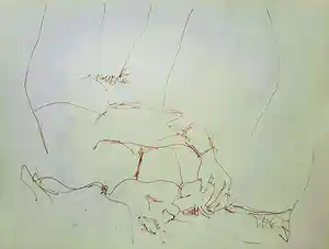 John Lennon - Yoko having a full English breakfast, lithografische prent verkauft für € 80!
