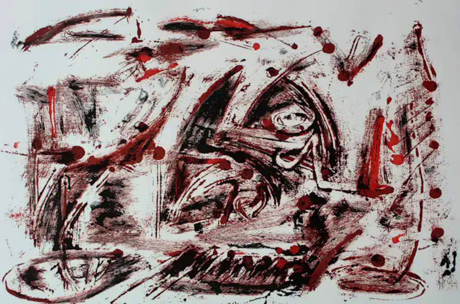 AcheterTheo Wolvecamp - litho: Abstracte compositie - 1987? Enchérissez de 225!