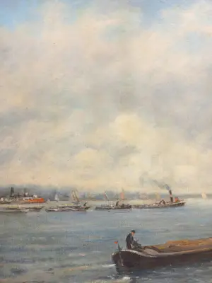 Cornelis Johannes van der Aa - Havengezicht kopen? Bied vanaf 175!