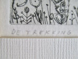 Sipke Huismans - Ingelijste ets "De Trekking" kopen? Bied vanaf 40!