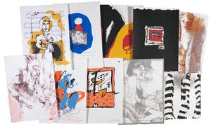 Nico Vrielink - Frank Lejeune, Martin van Dijk e.a., Lot van 10 zeefdrukken kopen? Bied vanaf 50!