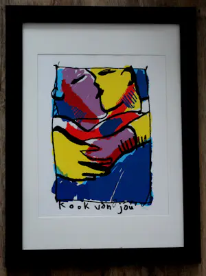 Herman Brood - Ingelijste zeefdruk: Kook van jou kopen? Bied vanaf 650!