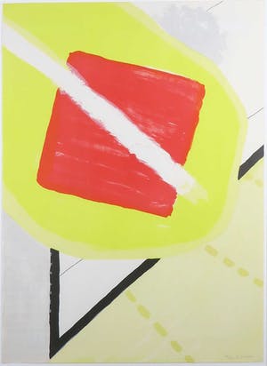 Roger Raveel - Litho, De schilderijenoptocht van 1978 te Machelen-aan-de-Leie, Ingelijst (Groot kopen? Bied vanaf 600!