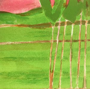 Bernard Cathelin - Mooie kleurrijke litho - 'Risière à Ceylon' - Gesigneerd - 1972 kopen? Bied vanaf 85!