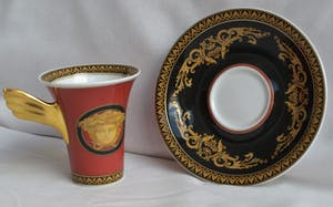 Gianni Versace - + Paul Wunderlich + Rosenthal , Kop en schotel, Medusa – Porselein kopen? Bied vanaf 50!