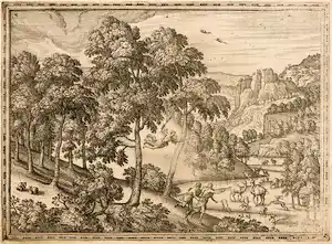 Pieter van den Borcht - Ets, Verdrijving uit het paradijs verkauft für € 15!