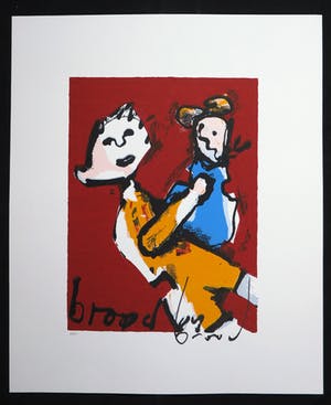Herman Brood - Zeefdruk, Moeder en kind kopen? Bied vanaf 100!