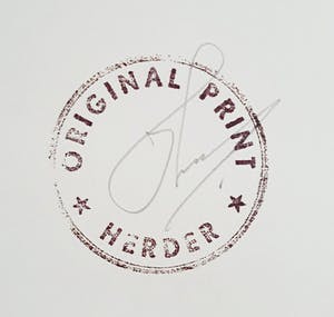 Dirk de Herder - Corneille in zijn atelier, gelatinezilverdruk (netjes ingelijst) kopen? Bied vanaf 275!