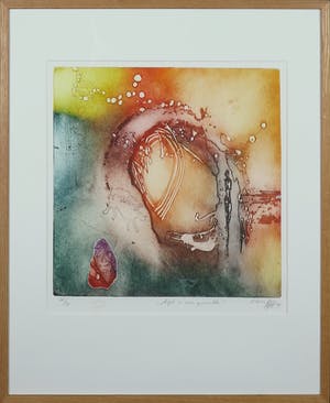 Ad Arma - Kleurenets, Tijd is een gedachte - Ingelijst kopen? Bied vanaf 50!