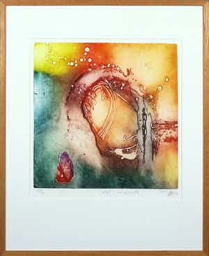 Ad Arma - Kleurenets, Tijd is een gedachte - Ingelijst verkocht voor € 50!